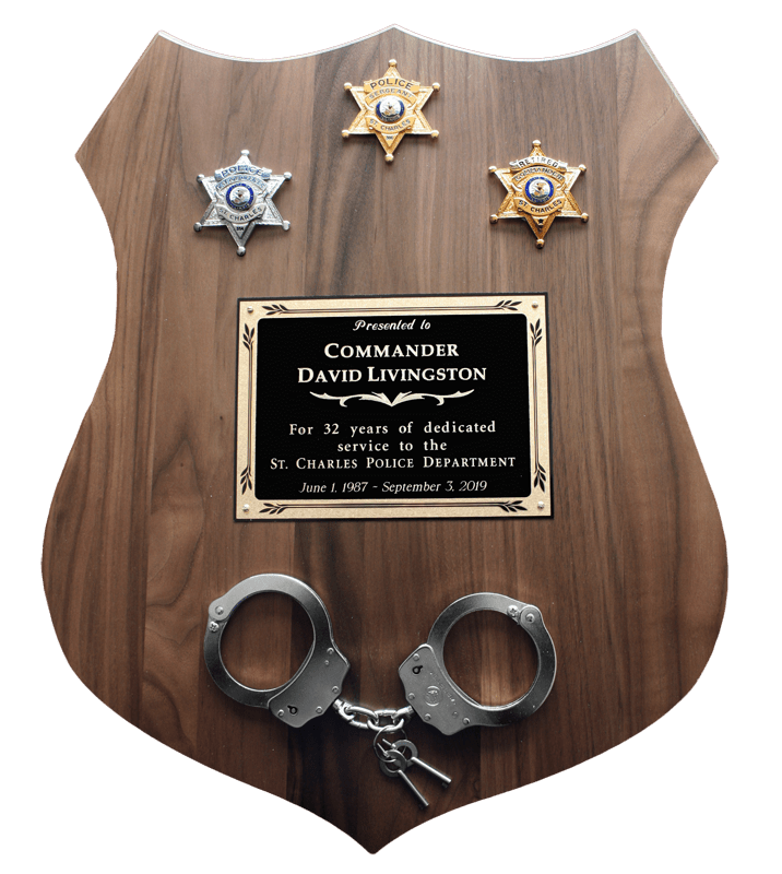 Large Shield Badge Plaque